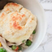 Biscuit Chicken Pot Pie Casserole