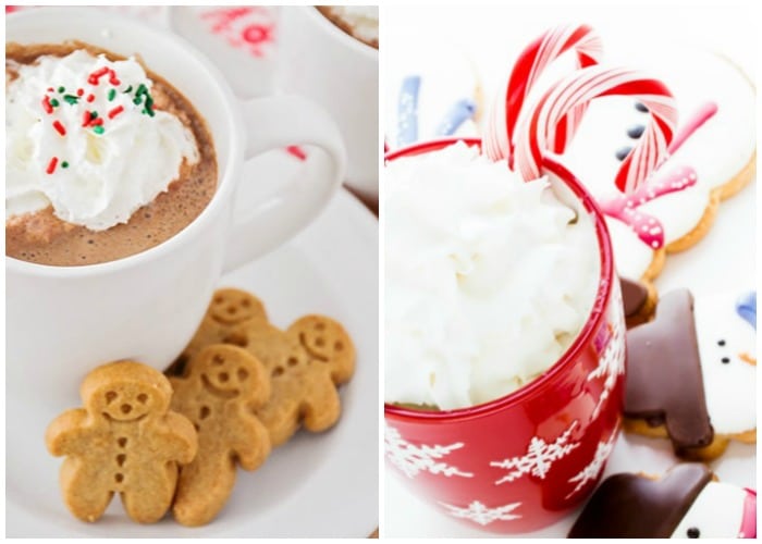 Best holiday Winter Drinks with chocolate and peppermint