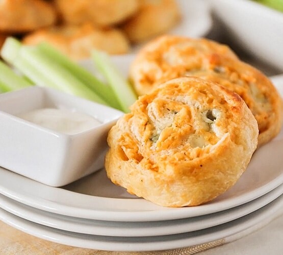 Buffalo Chicken Pinwheels