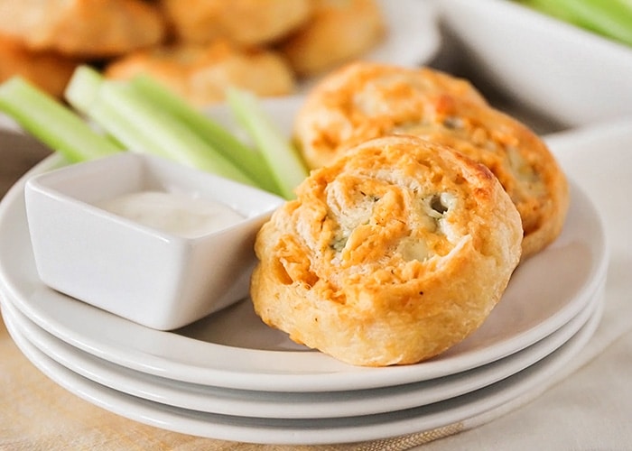 Buffalo Chicken Pinwheels