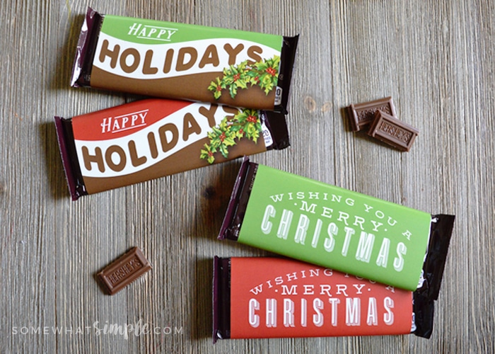 Christmas Candy Bar Wrappers Printable Somewhat Simple