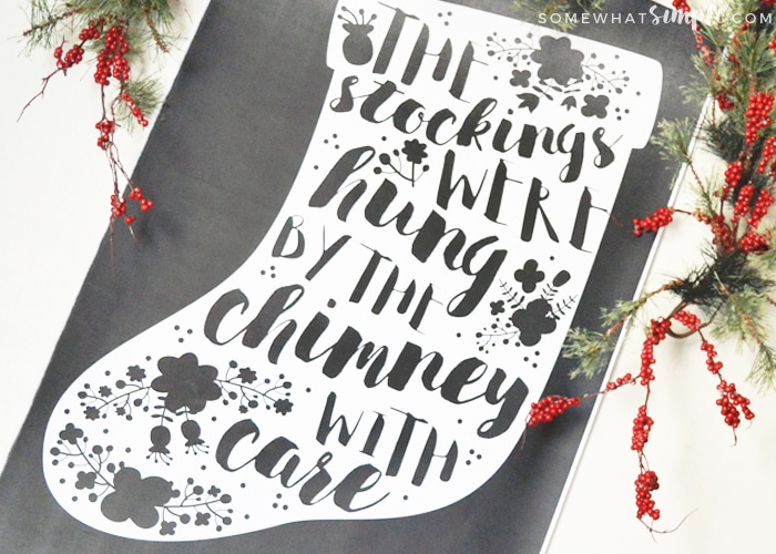 Christmas Stocking Engineer Print - Christmas decor printable 