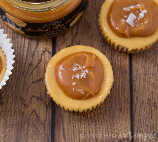 Salted Caramel Cheesecake Cups