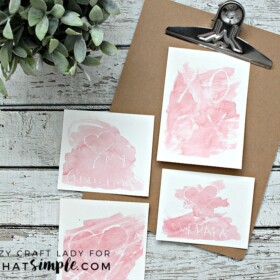 DIY Handmade Watercolor Valentine Craft for Kids