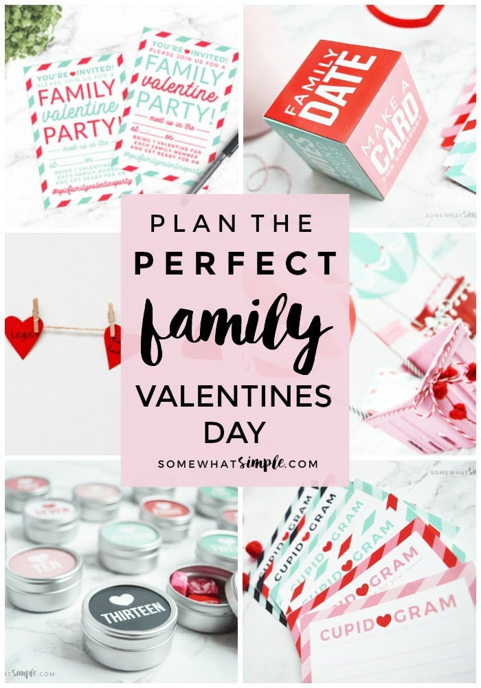 The ULTIMATE family Valentines Day ideas + darling printables to make your preparations simple and FUN! #valentines #printables #valentinesday #family #kids via @somewhatsimple