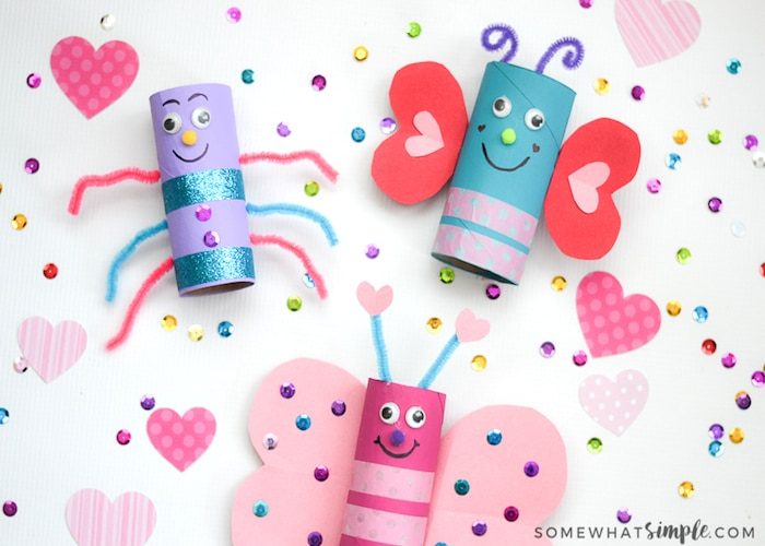 creative valentines day | LOVE BUGS VALENTINES DAY CRAFT FOR KIDS by SomewhatSimple.com