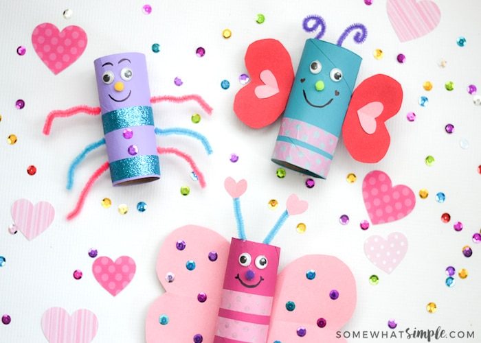 creative valentines day | LOVE BUGS VALENTINES DAY CRAFT FOR KIDS by SomewhatSimple.com