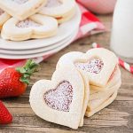 Strawberry Linzer Cookies