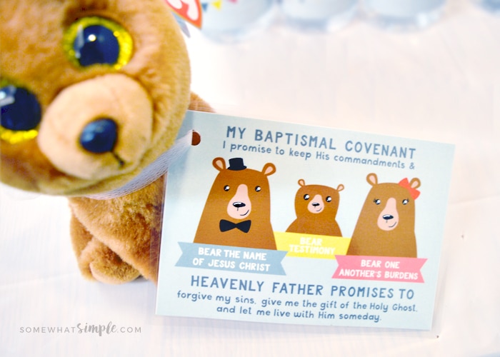 Three Bears of Baptism Printables Kit for baptism preview nights