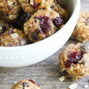 No Bake Peanut Butter and Jelly Energy Bites