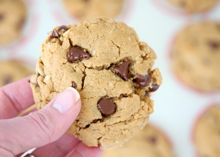 Peanut Butter Oatmeal Chocolate Chip Cookies 