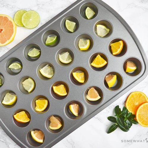 How To Make Simple Fruit Ice Cubes - Somewhat Simple.com