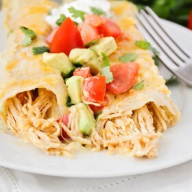 honey lime chicken enchiladas