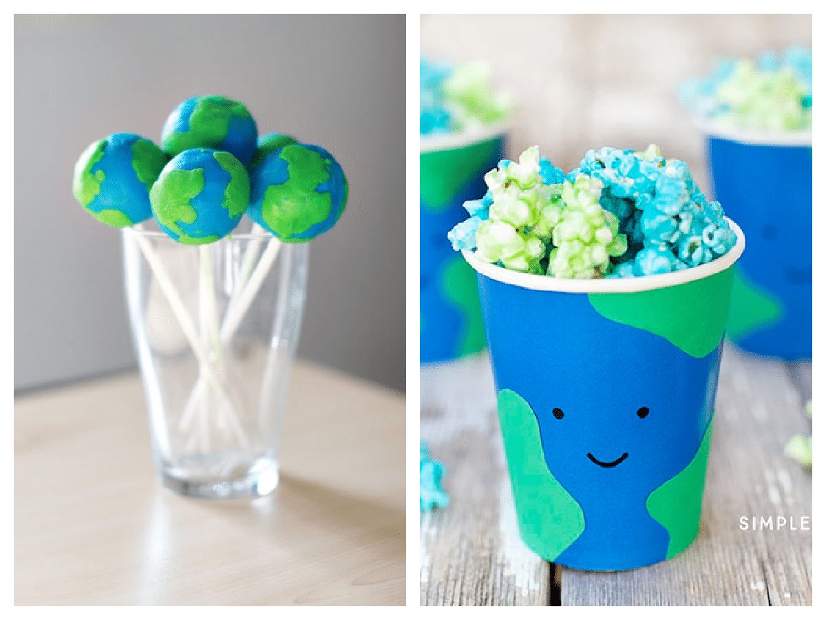 earth day treats in cups