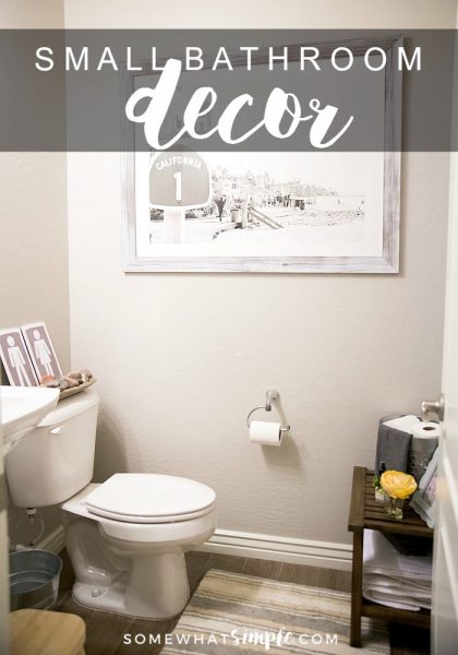 How to Decorate a Small Bathroom (Easy Tips) - Somewhat Simple