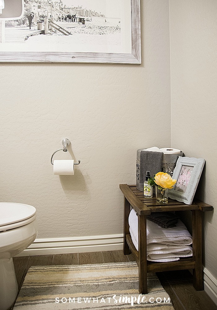 How to Decorate a Small Bathroom (Easy Tips) | Somewhat Simple