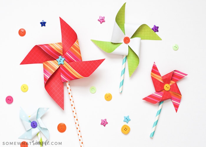 Download Paper Pinwheels Kids Craft | Somewhat Simple