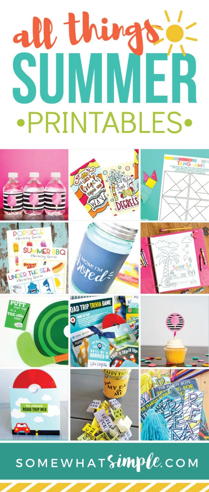 16 bloggers and designers have created the ULTIMATE Summer bundle, jam packed with fun and useful summer printables!