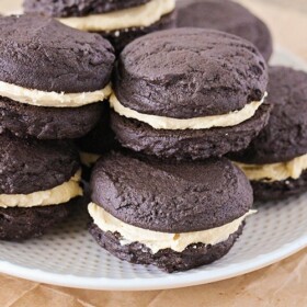 Chocolate Peanut Butter Sandwich Cookies