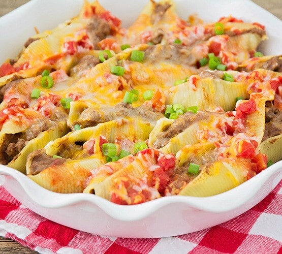 Taco Stuffed Pasta Shells