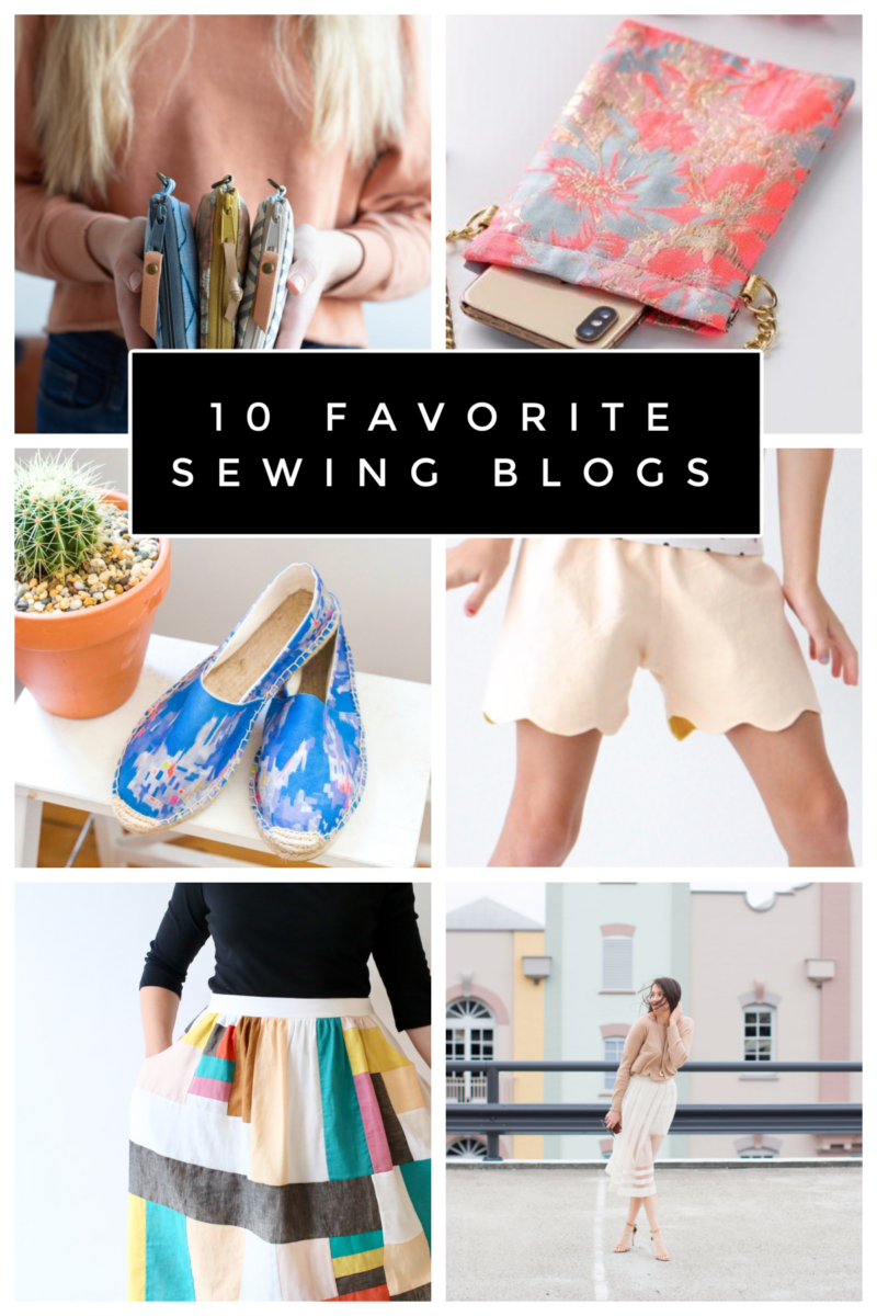 collage of images showing 6 favorite sewing projects