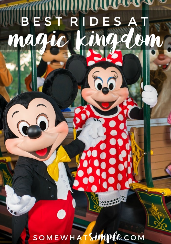 If you're planning a trip to Disney World soon, there are a handful of attractions you should not miss! Whether you have older people or young kids in your group; here is a list of the best Magic Kingdom rides for both age groups! #magickingdomattractions #bestmagickingdomrides #magickingdomrideslist #traveltips #disneyworld  via @somewhatsimple