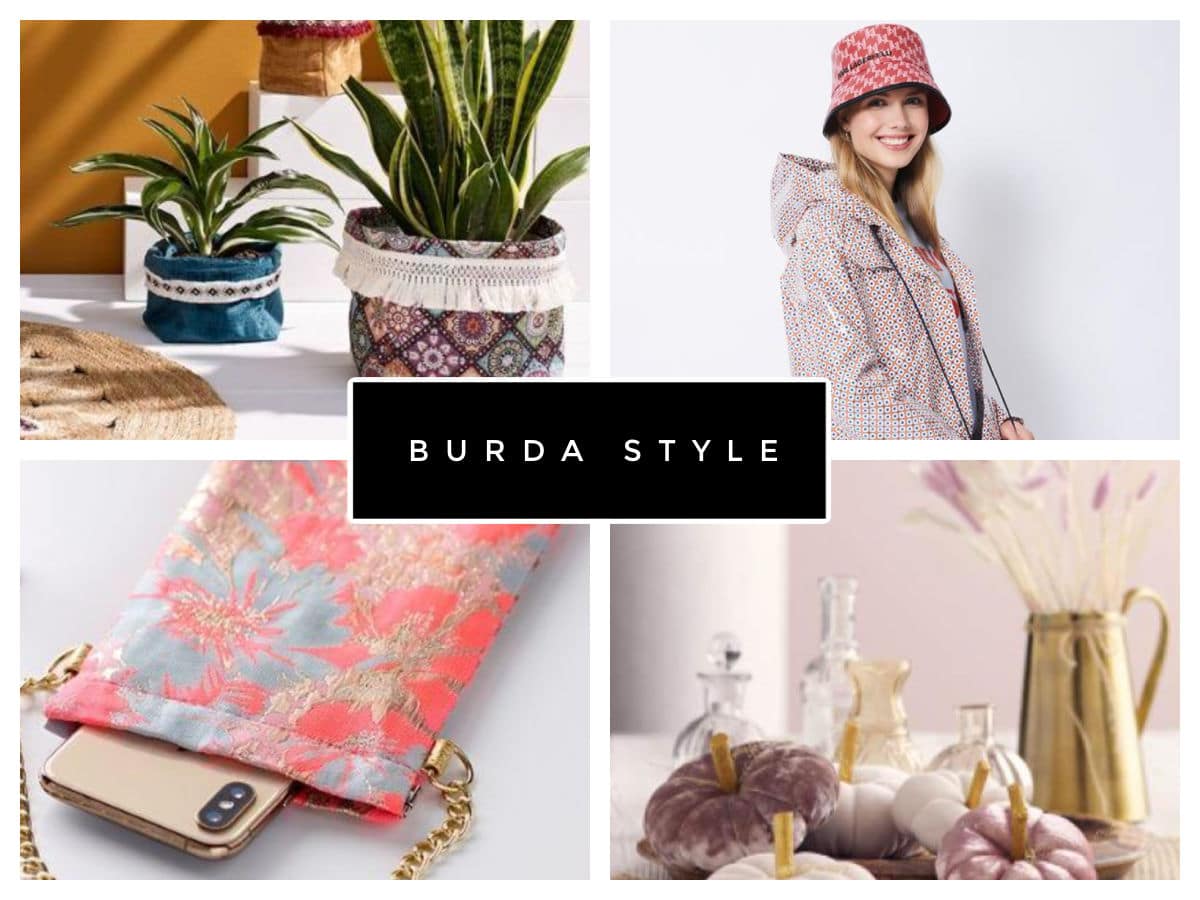 collage of projects from burda style
