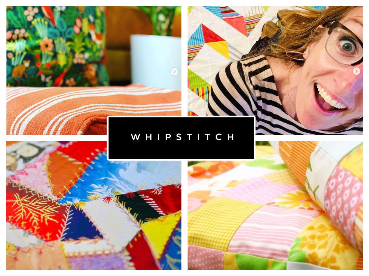 collage of projects from Whipstitch