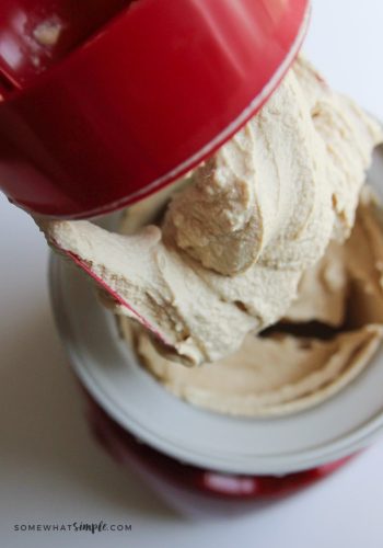 making peanut butter ice cream