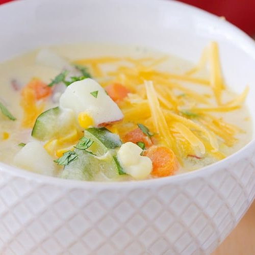 Zucchini Sweet Corn Chowder Recipe Simple and Delicious
