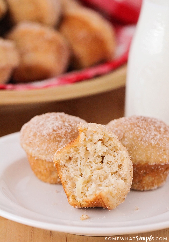 3 apple cinnamon muffins on a plate