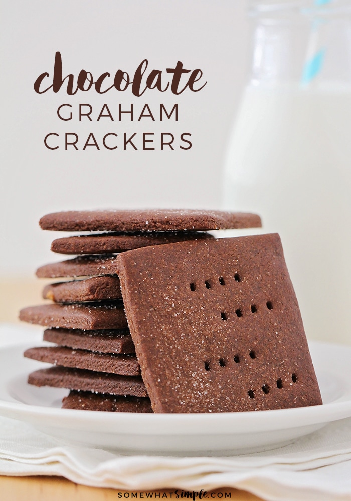 These homemade chocolate graham crackers are way better than store-bought! They're so easy to make, and the perfect after-school snack!
