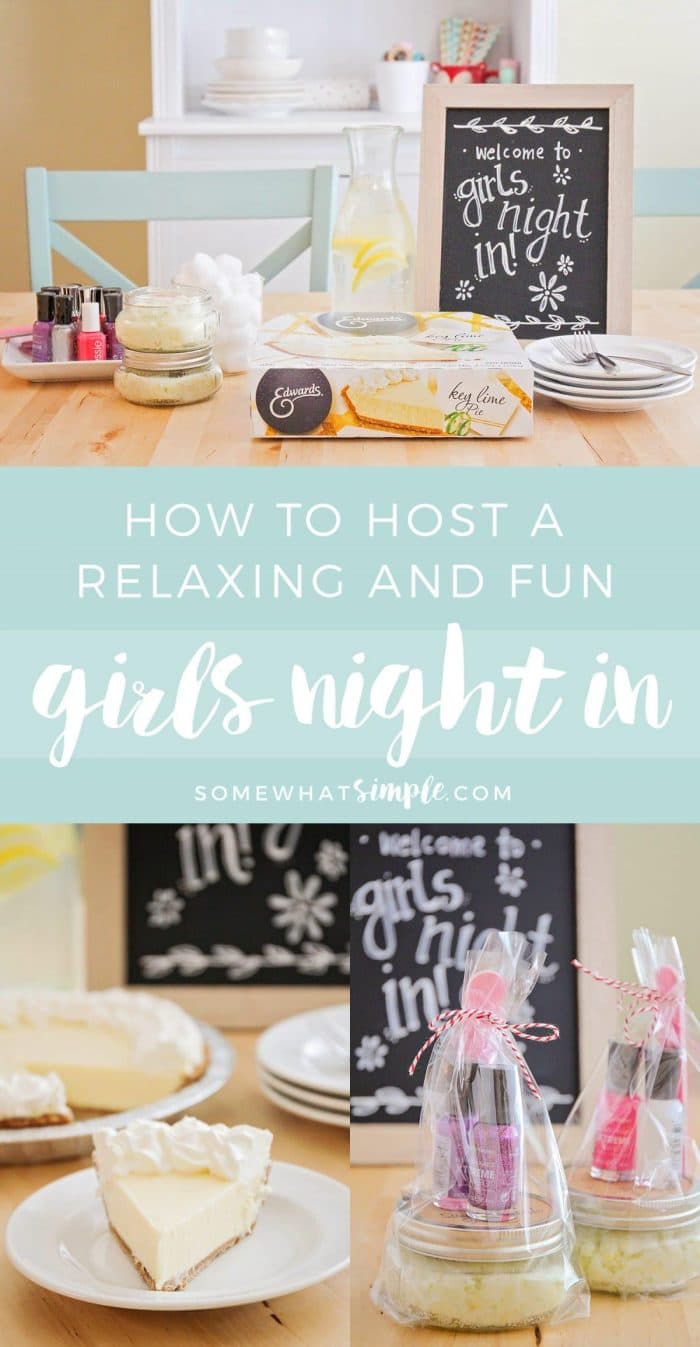 A fun and relaxing girls night out is the perfect way to unwind after a busy week. We're sharing our favorite ideas to make it the best girls night ever! via @somewhatsimple