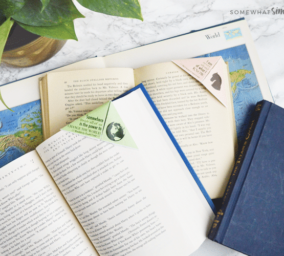 printable bookmarks on open books