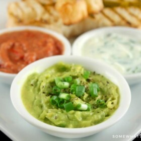 dip recipes on a white plate