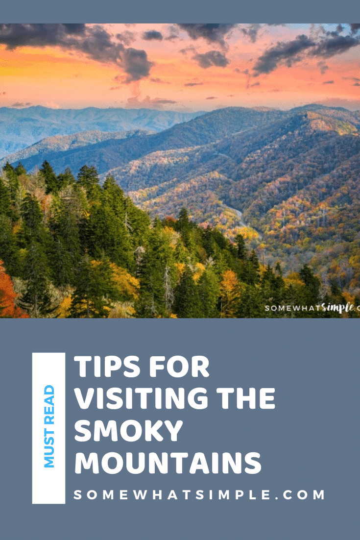 If you want a relaxing, peaceful, and gorgeous vacation, you should definitely check out the Smoky Mountains! They're unlike any other place you've ever visited and you'll create priceless memories. These are the top things to do while you're there to make your trip a vacation of a lifetime! #smokymountains #thingstodosmokymountains #visitingthesmokymountains #traveltips #ustravel via @somewhatsimple