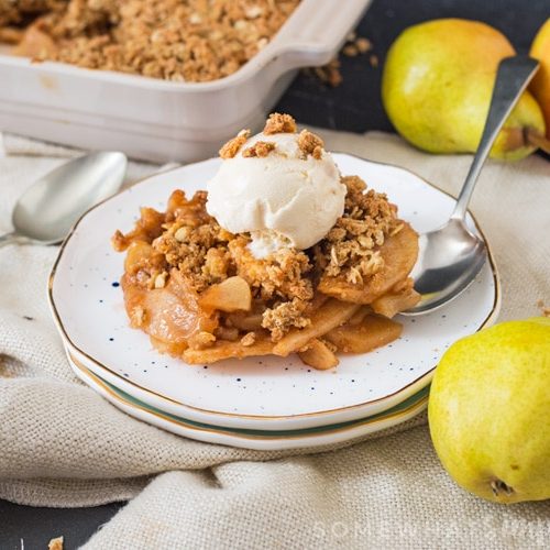 Pear Apple Crumble (Fresh & Delicious) Somewhat Simple