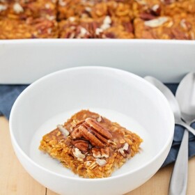 Pumpkin Pie Baked Oatmeal