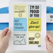 printable notes of encouragement by a printer