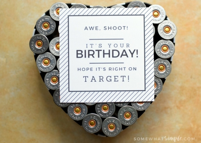 Manly Ammo Gift Idea + Free Printable Gift Tag