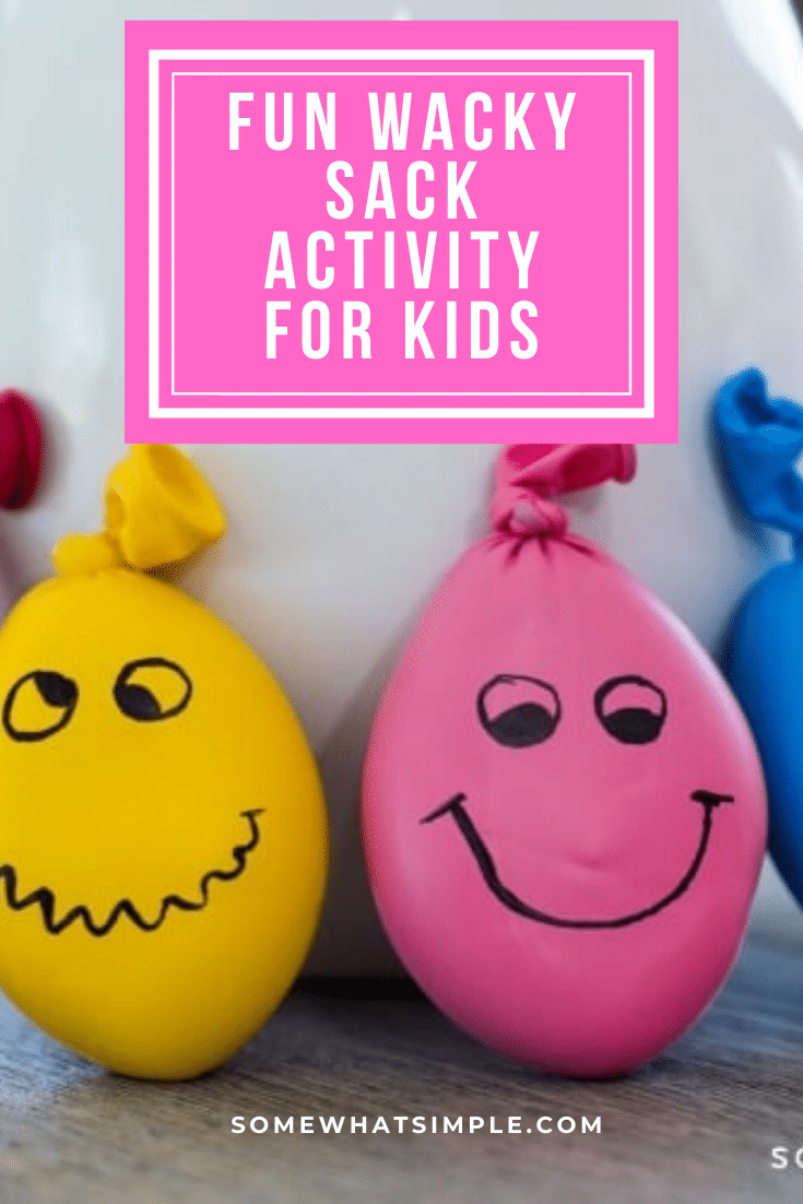 Wacky Sacks are DIY stress balls that are easy to make and provide my kids with HOURS of enjoyment!  These homemade stress balls are made using regular balloons and Play-Doh and are a fun project my kids always love to make. #howtomakeastressball #diystressball #homemadestressball #howtomakeastressballwithaballoon #stressballsforkids via @somewhatsimple
