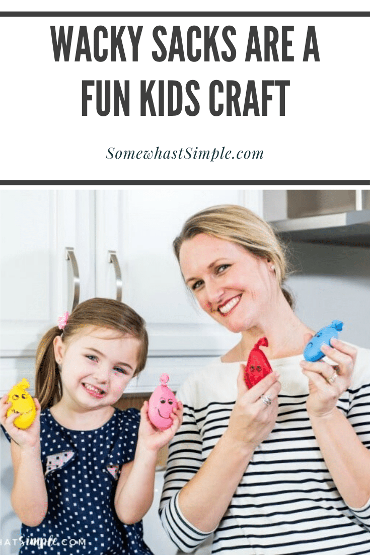 Wacky Sacks are DIY stress balls that are easy to make and provide my kids with HOURS of enjoyment!  These homemade stress balls are made using regular balloons and Play-Doh and are a fun project my kids always love to make. #howtomakeastressball #diystressball #homemadestressball #howtomakeastressballwithaballoon #stressballsforkids via @somewhatsimple