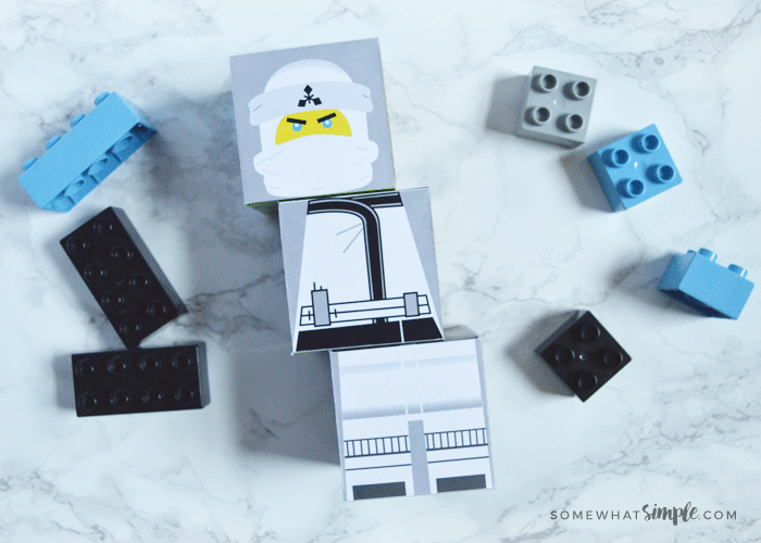 Lego Ninjago Printables - white ninja (zane)