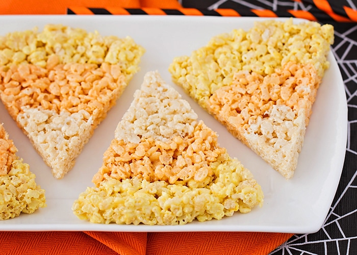 candy corn rice crispy treats