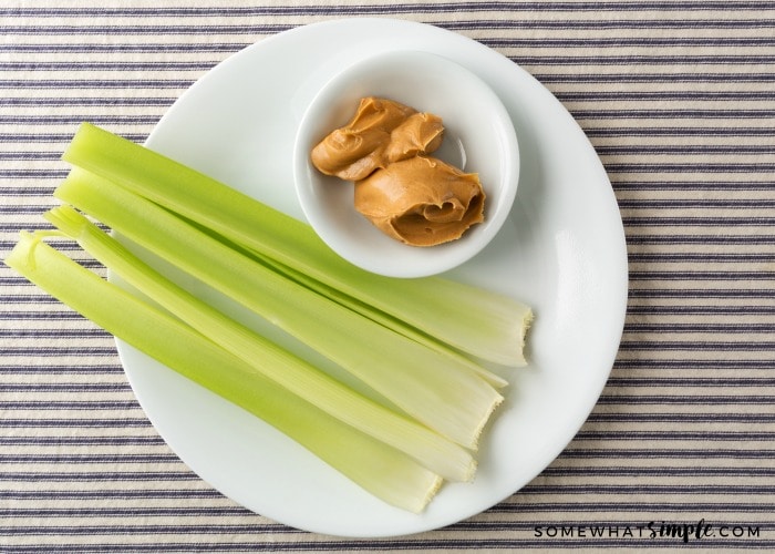 celery and peanut butter