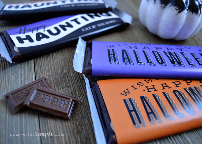candy bar wrappers