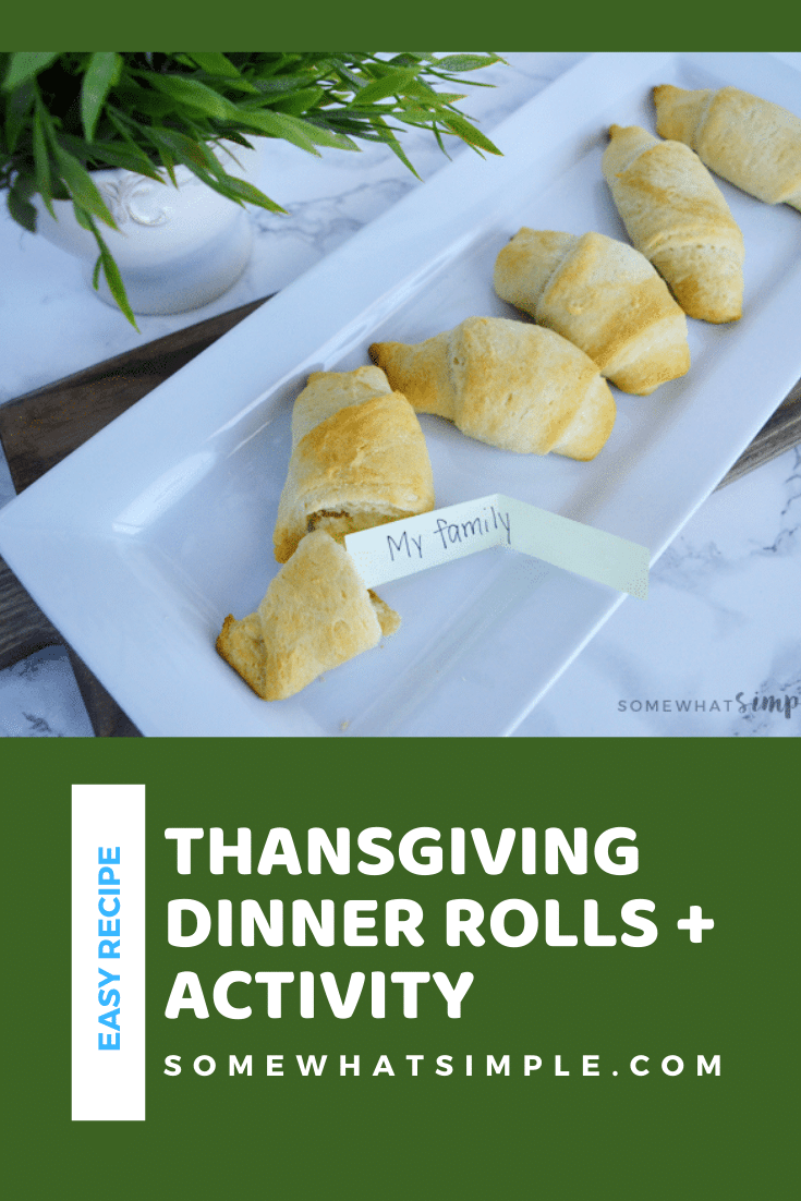 Thankful Thanksgiving Rolls are a delicious way to share your gratitude this holiday season! Here are 3 ways to make them! via @somewhatsimple