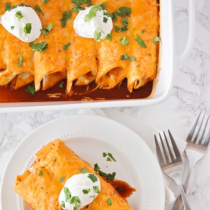 red enchiladas