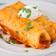 Red Chicken Easy Enchiladas