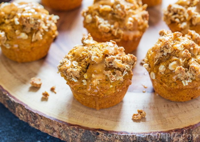 There's nothing better to wake up to than an earthy, spicy and soft homemade Pumpkin Streusel Muffin; the perfect breakfast or afternoon snack for Fall!